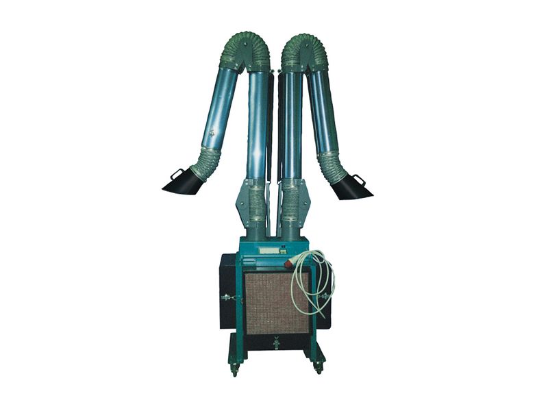 Trolley-mounted air cleaner